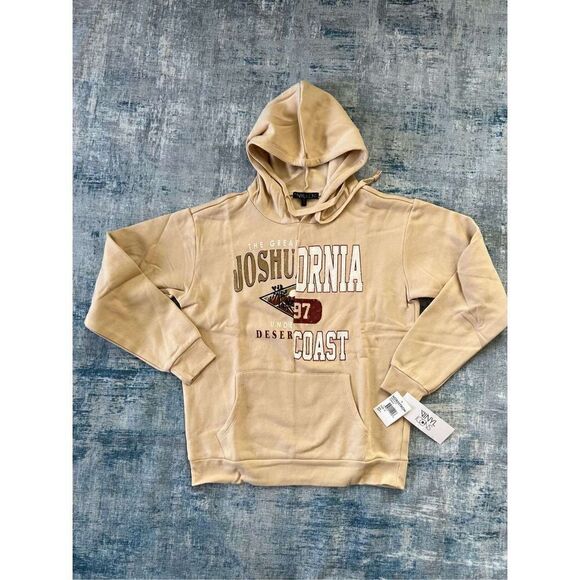 NWT! Vinyl Icons Joshua Tree Cali Split Hoodie in Pebble Small - Picture 1 of 8